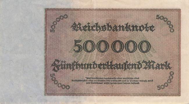 500000 Mark 1923 ro.87f Z